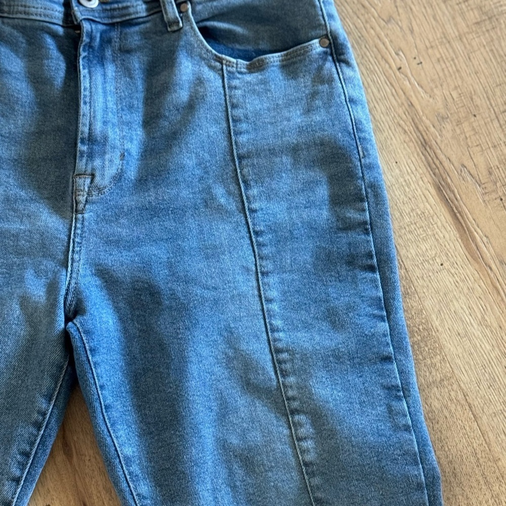 Kensie Vintage Luxe The Savannah High Rise Flare Jeans Size 12/31 Stretch Denim - Picture 5 of 9